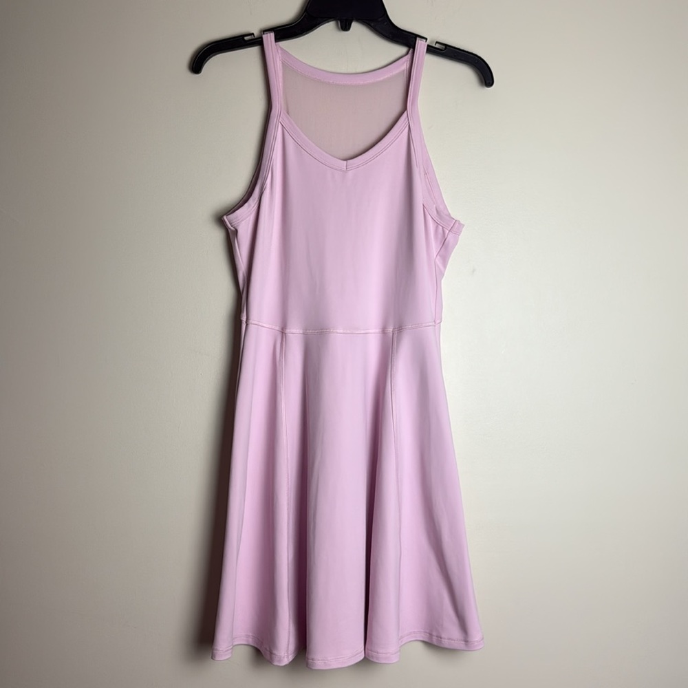 Tek Gear Pink Sleeveless Halter Flounce Tennis Dress Size S